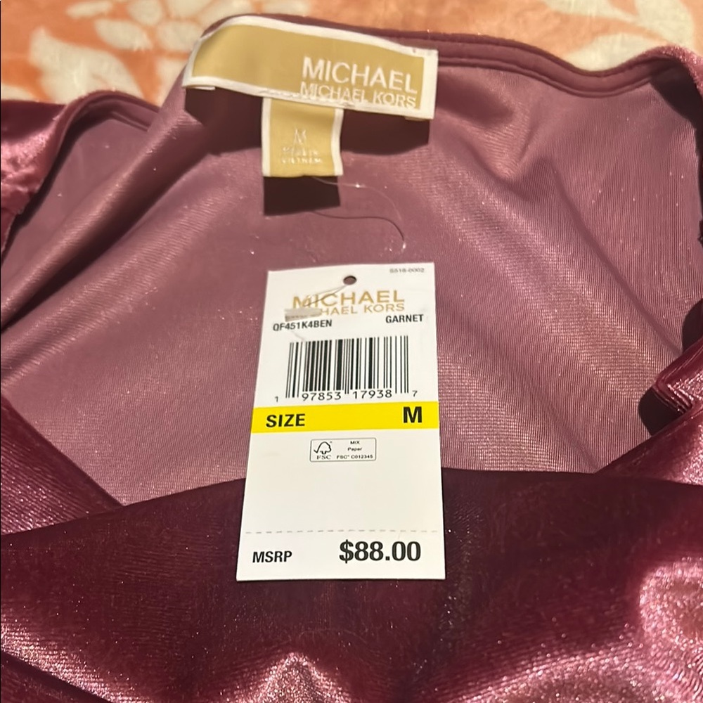 Michael Kors Purple Blouse Elegant Top - Picture 2 of 6